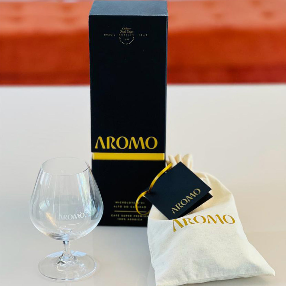 AROMO MICROLOT GIFT BOX + CRYSTAL GLASS