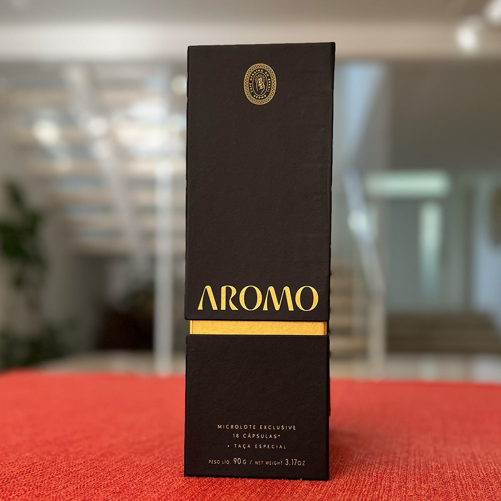 AROMO MICROLOT GIFT BOX + CRYSTAL GLASS