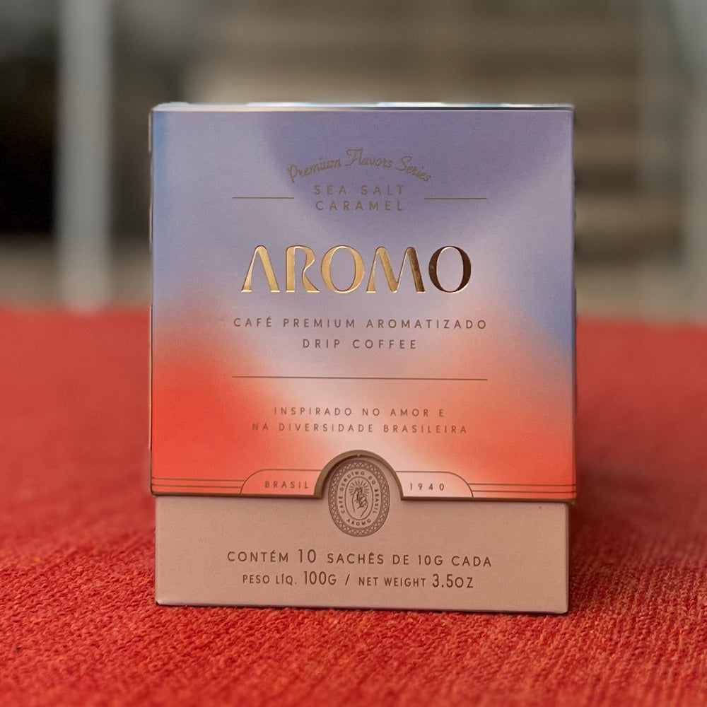 AROMO FLAVORS SEA SALT CARAMEL DRIP COFFEE 10 UNITS